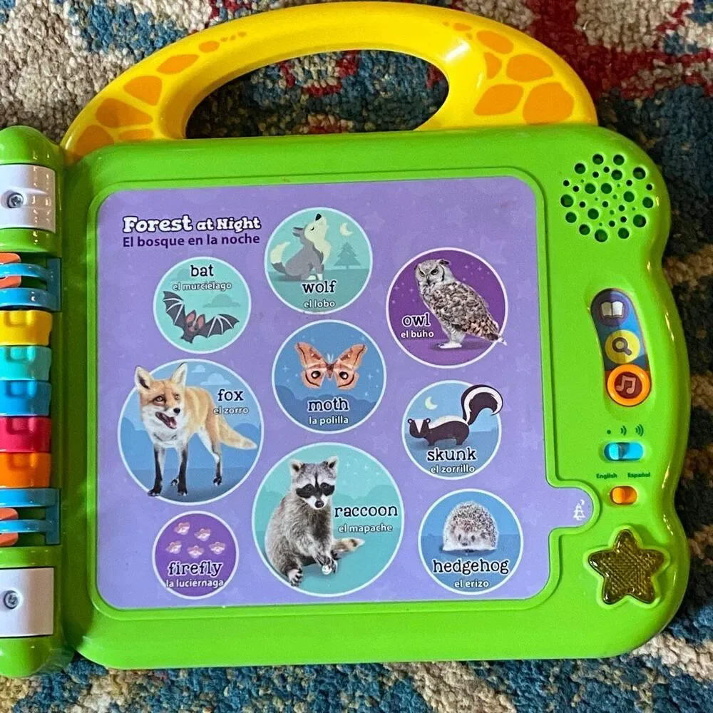 LeapFrog 100 Animals Book English Spanish Learning